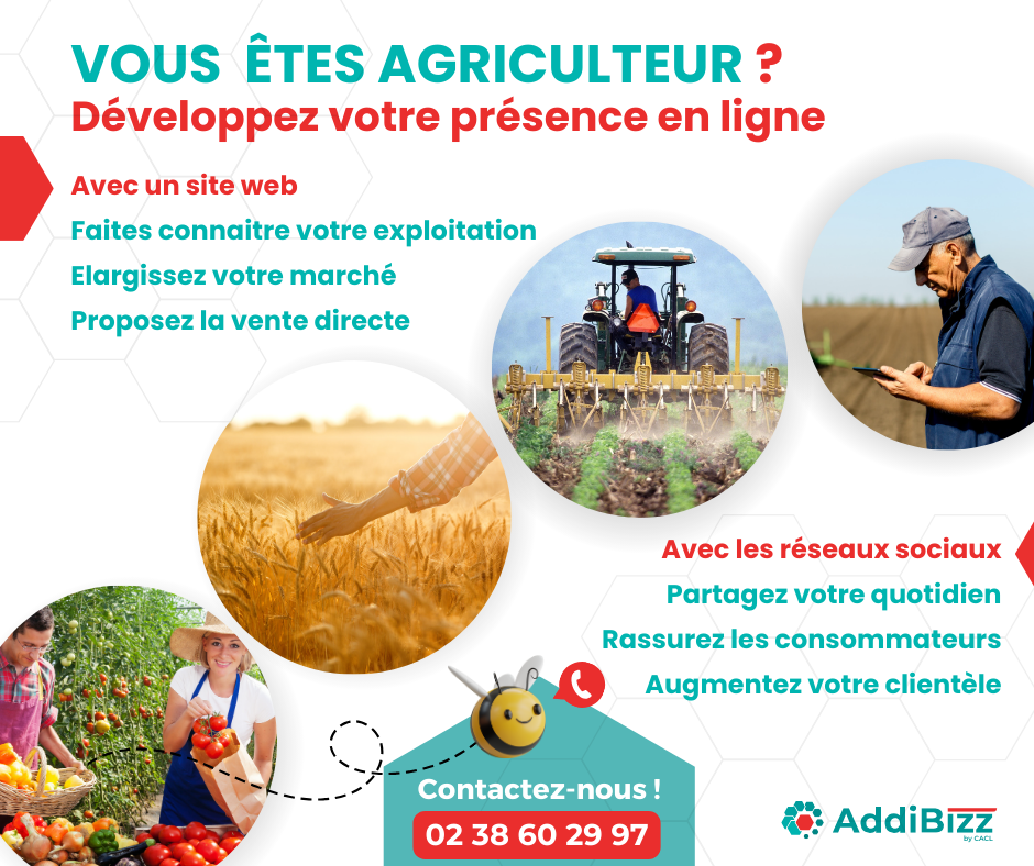 site web pour agriculteurs exploitant agricole présence en ligne développer votre activité avec Addibizz