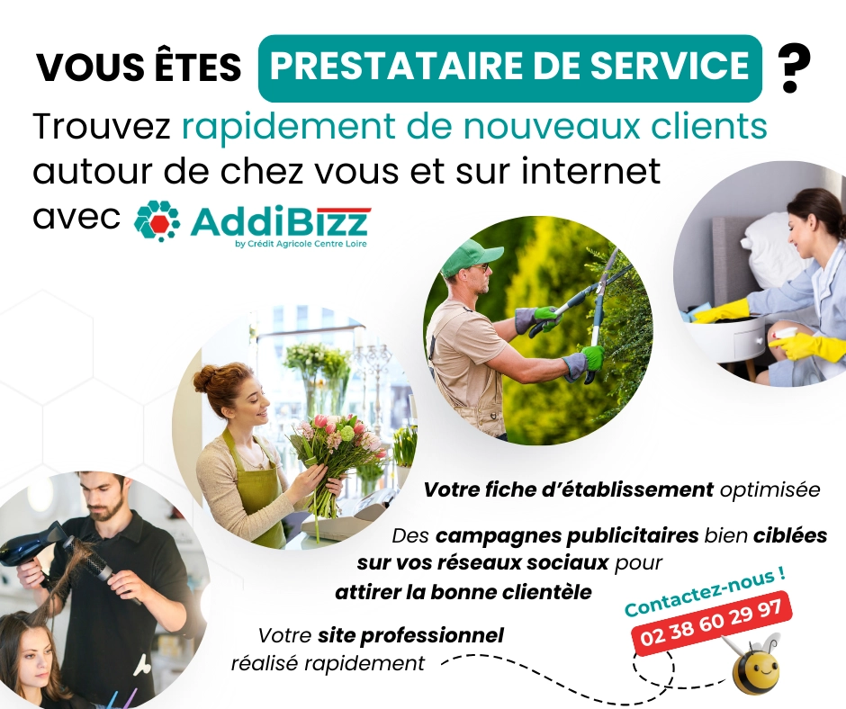 prestataire de service - trouver rapidement des clients avec Addibizz